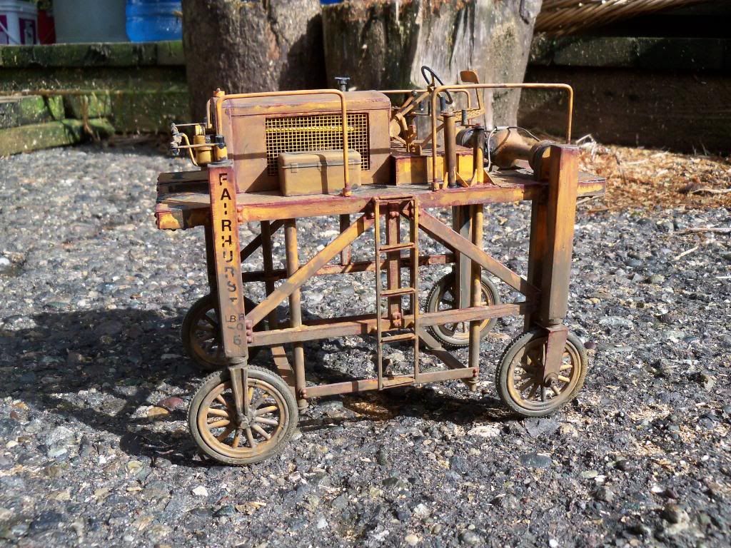 Old Manual Straddle Carrier Timber Industry Modelers